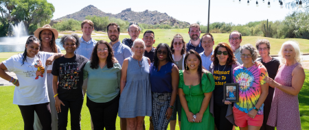 A group shot of LCFA staff and Speakers Bureau members