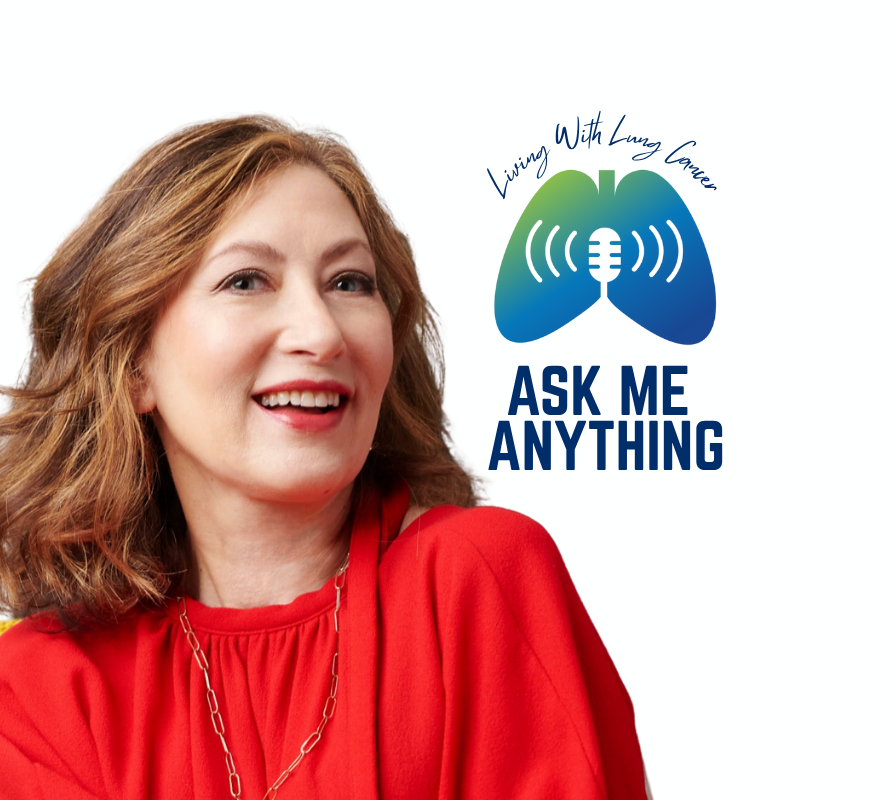 Annabelle Gurwitch host of Living With Lung Cancer Ask Me Anything