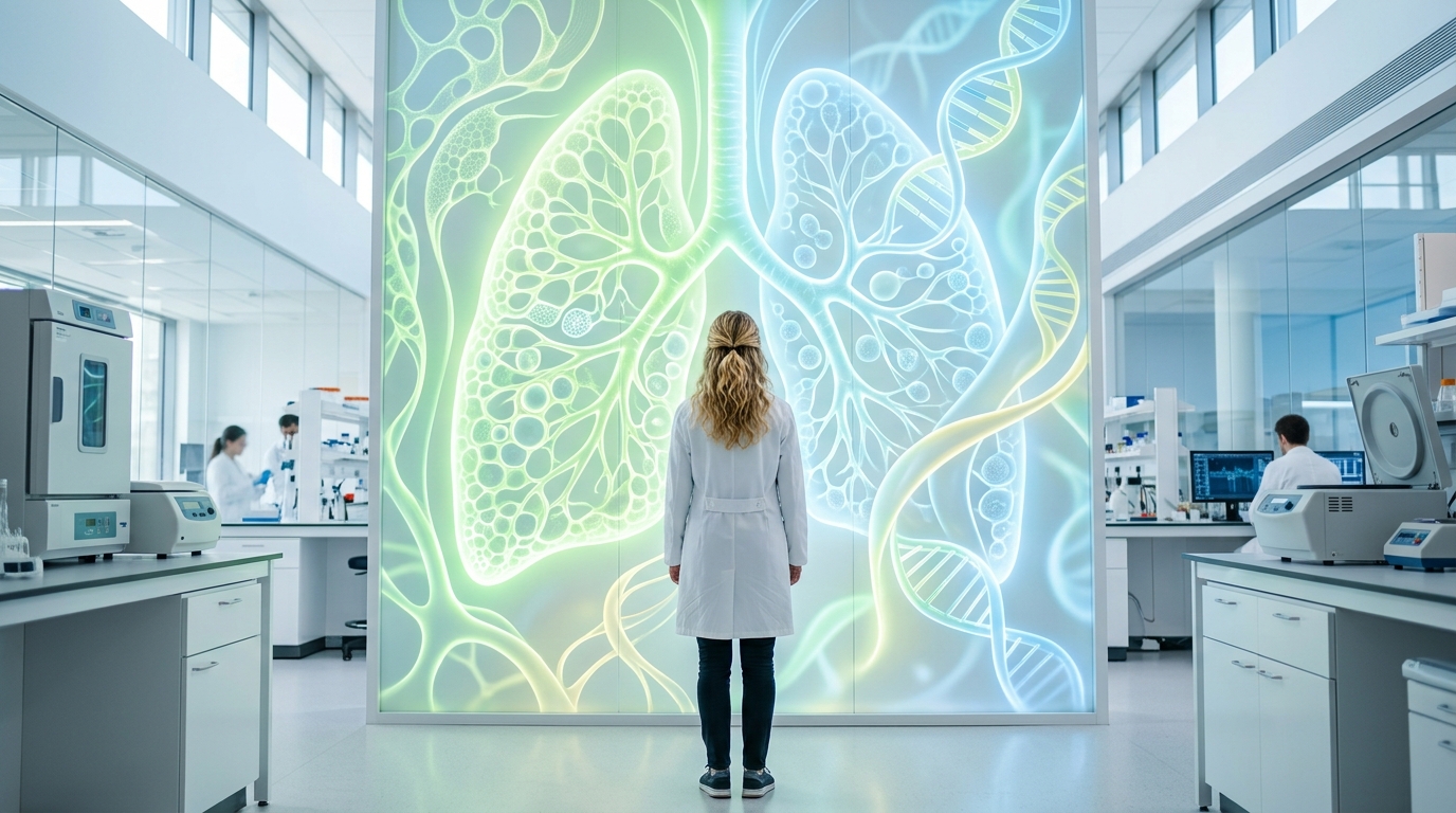 Junior faculty researcher in a thoracic oncology clinical setting