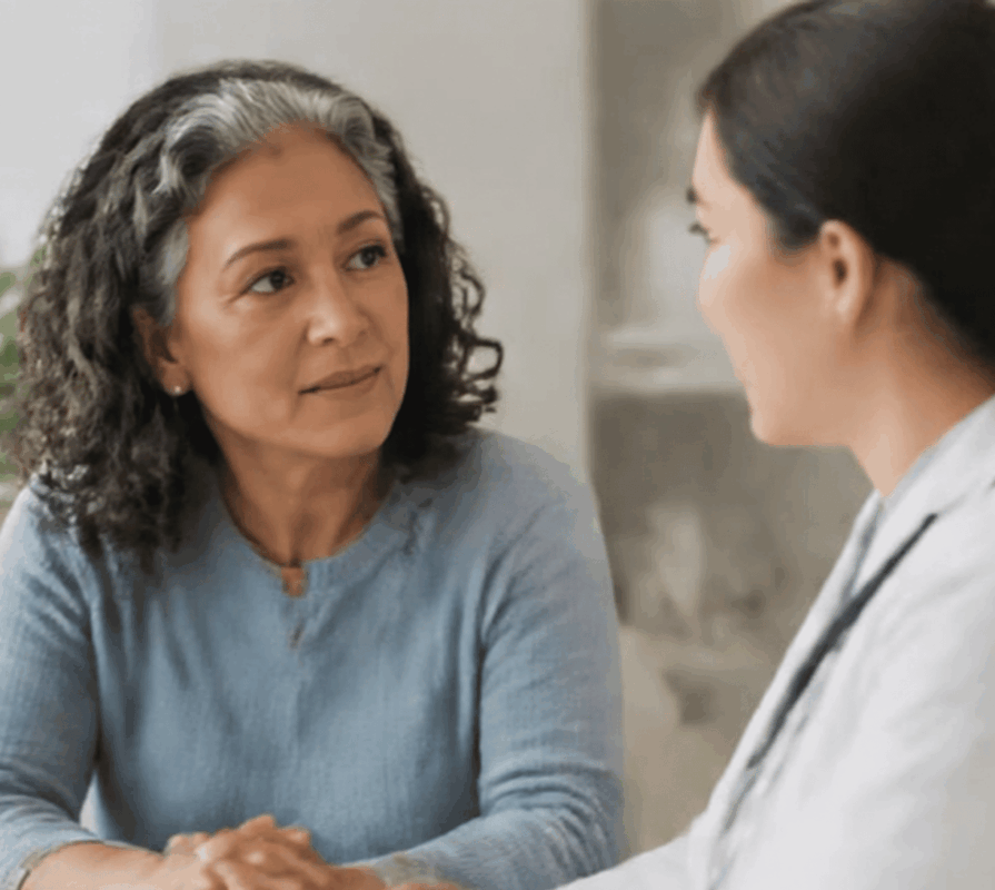 patient discussing LEMS with doctor